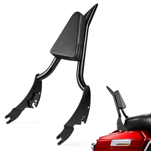 Benlari Sissy Bar Backrest 26 Integrated Passenger Backrest Quick Release Detachable Sissy Bar Fit for Harley Davidson Touring Street Glide Road Glide Road King Electra Glide 20092024 Black