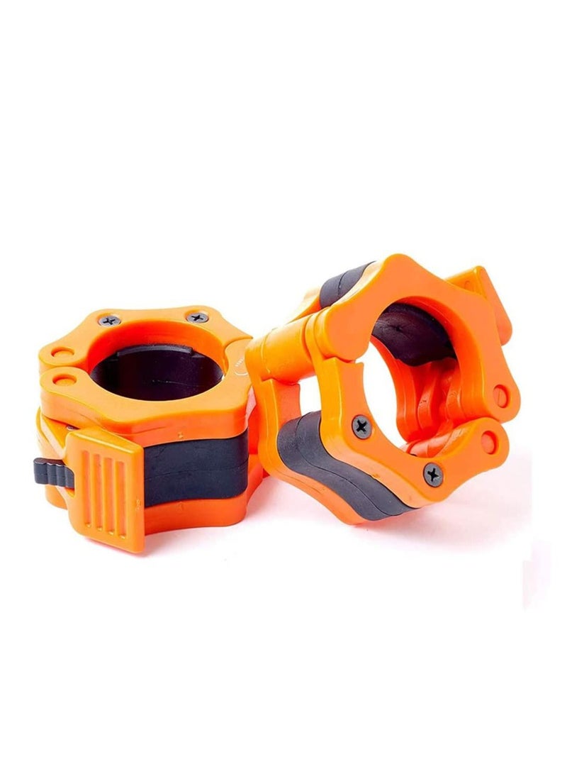 SYOSI Barbell Clamps 2 inch, Heavy Duty Exercise Collars 2" Quick Release Pair of Locking Olympic Weight Bar Plate Locks Collar Clips for Workout Weightlifting Fitness Training - Image 2