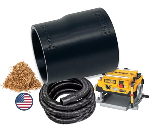 HuttonTOOLS Hose Adapter for DeWalt DW735 DW735X Planers Made in USA 212 Hose - Image 1