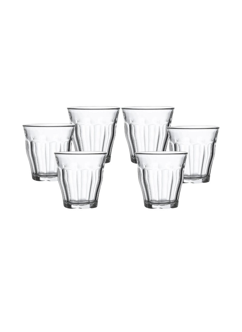 Generic - Liying Piccolo Coffee Cups Set of 6 Clear Glass Cups 160ml for Coffee/Milk Insulated Shot Glasses Regular Espresso Accessories for CoffeeShop, Home, Kitchen and bar - Image 1