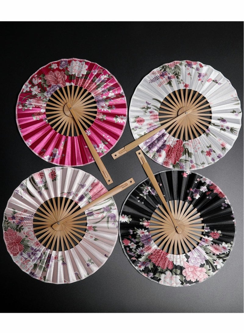 Vintage Floral Lace Handheld Folding Fan Various Patterns Elegant Design  - Image 1