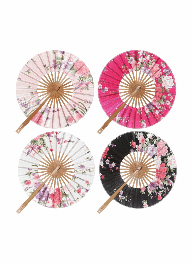 Vintage Floral Lace Handheld Folding Fan Various Patterns Elegant Design  - Image 2