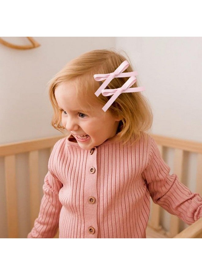 سالوسي مشابك شعر SALOCY للنساء والفتيات، 4 قطع من مشابك الشعر مع تصميم شرابة ذيل طويل لتصفيفات الشعر بنفسك، وردي - Image 3