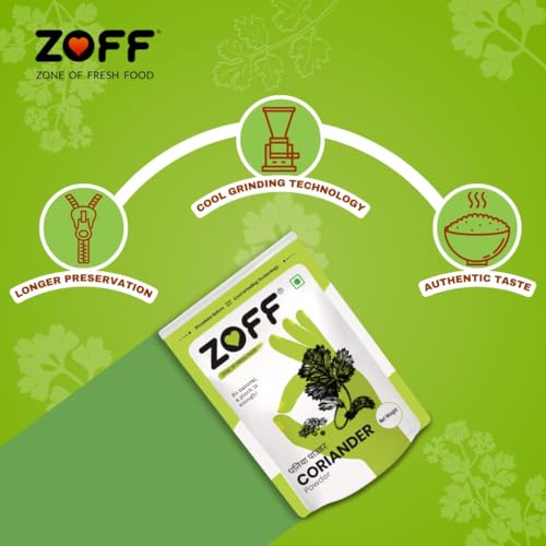 Zoff Coriander Powder with natural oils | Dhania Powder, Perfect for Curries, Soups, Sauces, and Marinades | Rich in Nutrients & Antioxidants | Dhaniya Powder 200gms (4 * 200g) - Image 3