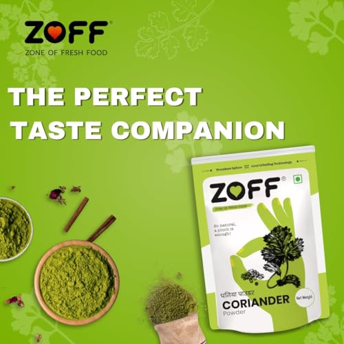 Zoff Coriander Powder with natural oils | Dhania Powder, Perfect for Curries, Soups, Sauces, and Marinades | Rich in Nutrients & Antioxidants | Dhaniya Powder 200gms (4 * 200g) - Image 4