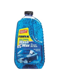 Rain-X High Foaming Wash & Wax With Carnauba Wax Beads Car Cleaner Solution, Deep Cleaning Foam Brilliant Shine 1.89 L
