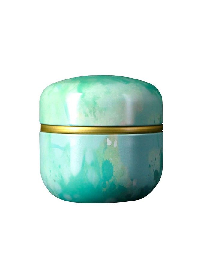 Topwon Body Powder Container With Powder Puff For Baby Women Talc Free Dusting Loose Powder Case Home Travel Powder Box (Green) - Image 1