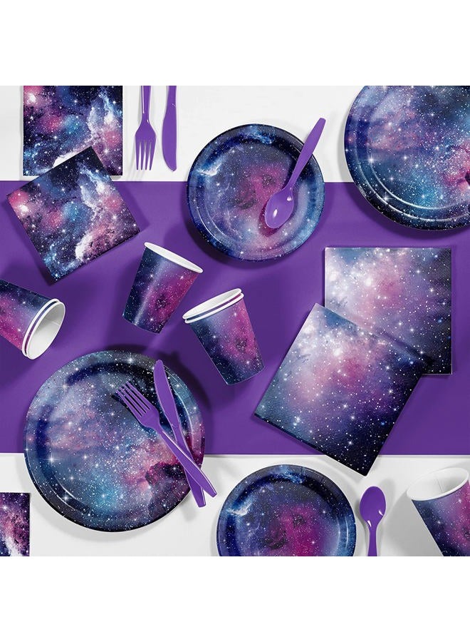 CREATIVE CONVERTING Galaxy Party Birthday Party Supplies Kit, Serves 8 - Image 1