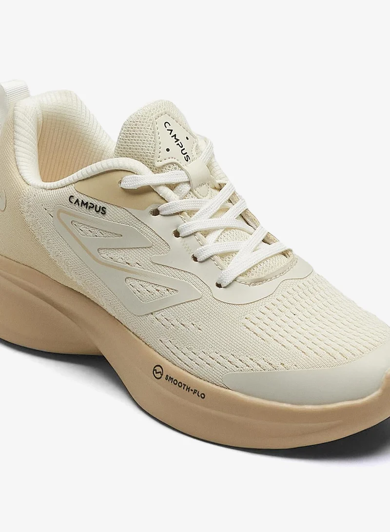 CAMPUS Offwht/Iris Crm Women’s Off White Comfort Low Top Sneakers – Clean Monotone Design Shoes that Instantly Stands Out for Women | Best Price UAE