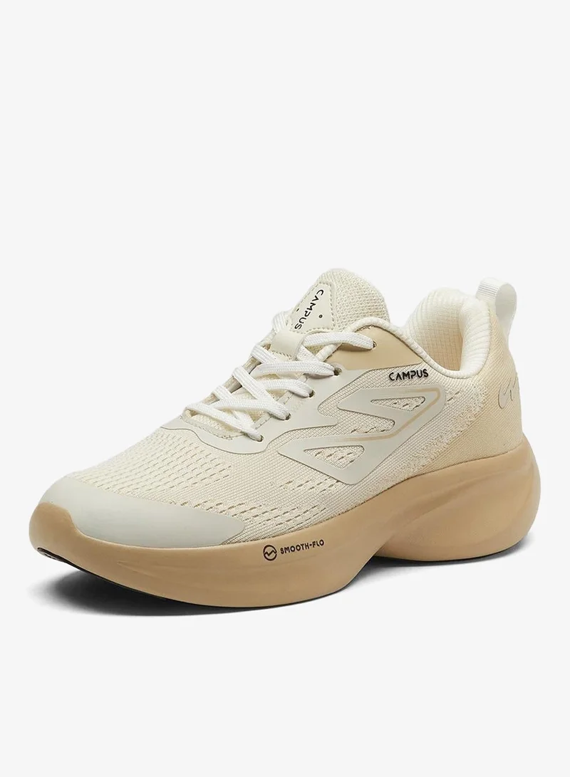 CAMPUS Women’s Off White Comfort Low Top Sneakers – Clean Monotone Design Shoes that Instantly Stands Out