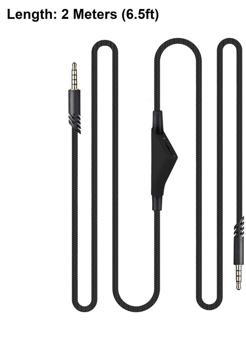 Generic - Cable Adapter for Logitech Astro A10 Gaming Headset with Volume Control, Compatible with A40/A40TR Headsets, 2.0M Long for Xbox One/PS4 Controllers. - Image 1