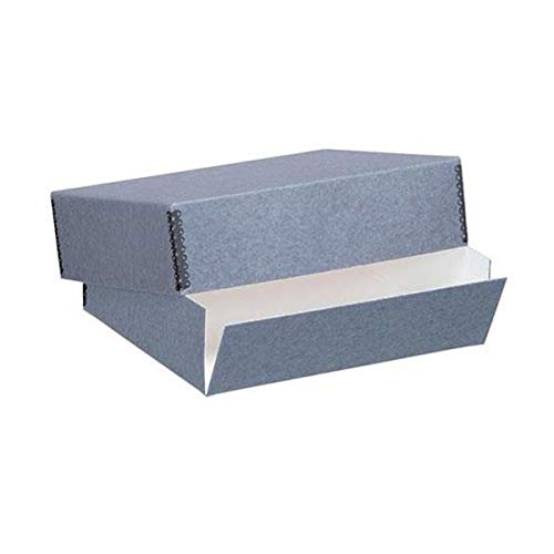 Lineco Museum Archival Drop-Front Storage Box, Acid-Free with Metal Edges, 8.5 X 10.5 X 3 inches, Gray (733-0008) Custom LIN-733-0008 - Image 5