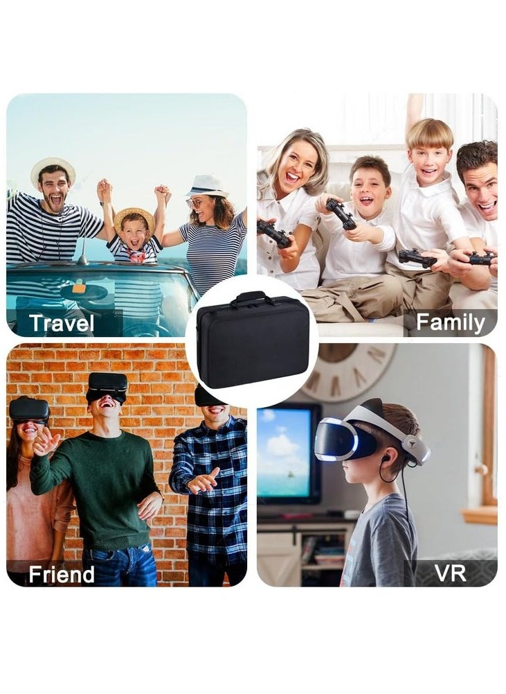 نكومي حقيبة حمل PS5، حقيبة تخزين ألعاب PS5، حقيبة سفر متوافقة مع وحدة تحكم أقراص Playstation 5، محمولة عبر الجسم معلقة على حقيبة متينة، مقاومة للماء، سعة كبيرة - أسود  - Image 5