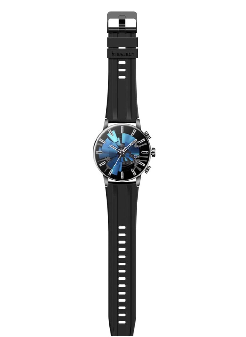 KIESLECT - Kieslect Kr2 Pro Smartwatch – Superior Performance in a Stylish Design  Elevate your experience with the Kieslect Kr2 Pro smartwatch, equipped with a dual-core processor and triple-speed performance, providing fast, smooth responsiveness. The watch features a 1.58-inch high-resolution AMOLED screen with Always-On Display for a constant view of information. - Image 1