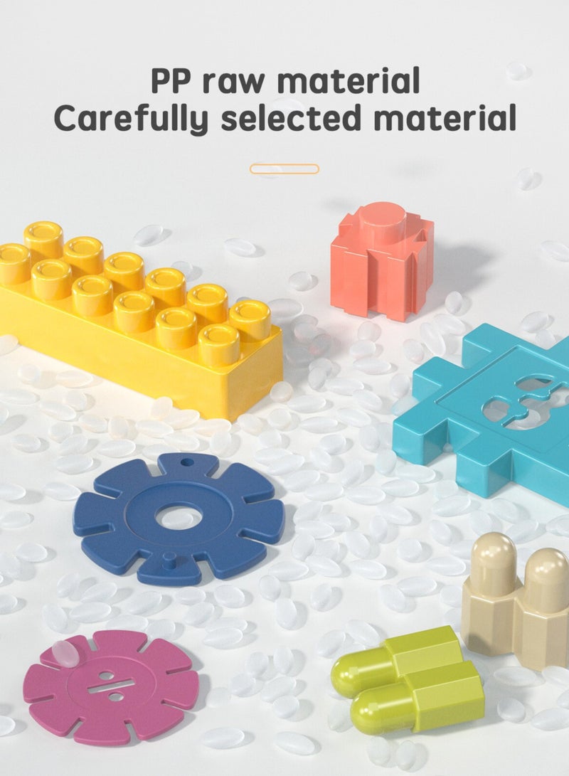 STEM Educational Building Blocks for Kids -  Safe  Colorful Construction Toy, Perfect Gift for Ages 3+ (Travel-Friendly) - Image 3