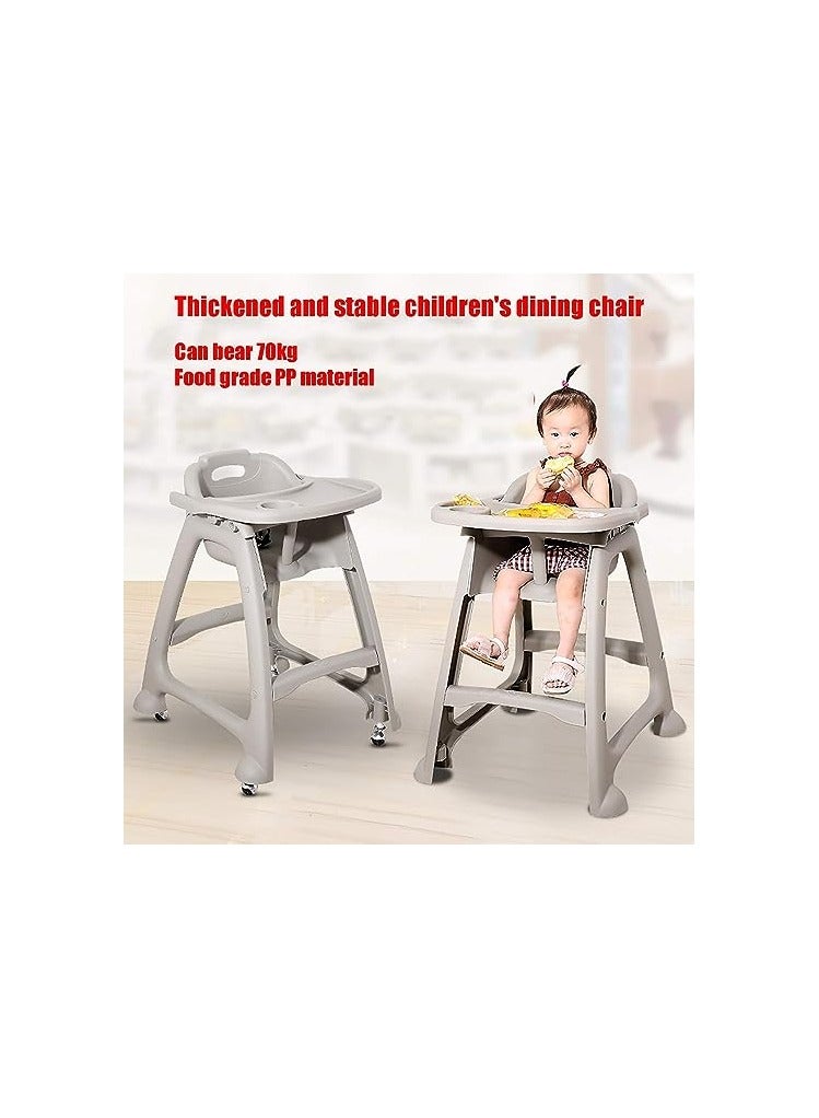 Thickened and Sturdy Kids Dining Chair, Feeding High Chairs for Babies, Travel Booster Seat and Activity Chair, Adjustable Tray, Toddler Chair, Baby High Chair 55x61x74 - Image 3