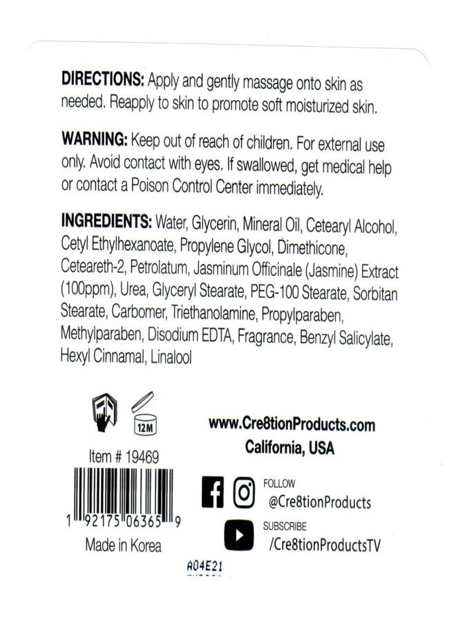 Cre8tion Spa Hand & Body Lotion Nourishing Skin Lotion Moisturizer From Dryness and Flaking 750ml / 25 fl oz (Jasmine - Image 3