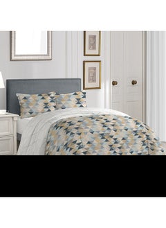 Cottage Cottage multicolor ikkat print comforter king size 