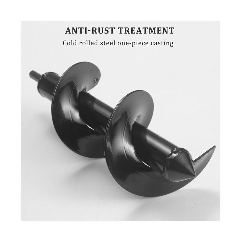 مثقاب حلزوني للزراعة - طقم 1.6 × 16 بوصة و3.5 × 16 بوصة - مثقاب حلزوني للحديقة وأداة لزراعة الأبصال - مناسب لنباتات الزينة وفتحات المظلات - رأس سداسي 3/8 بوصة - Image 3