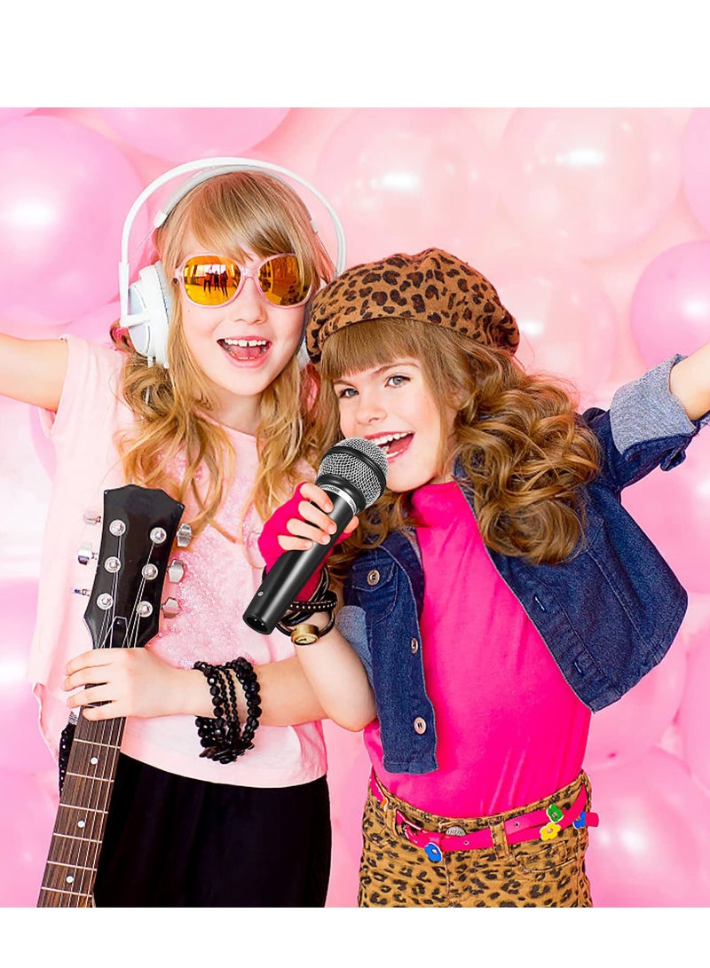 KASTWAVE Microphone Toy, Microphone Karaoke Kids, Toy Microphone Set Birthday Party Favors,  Pretend Play or Costume Prop, Toys for Boys and Girls Gift for Birthday Party (Black) - Image 5