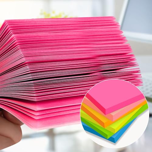 TKTB (12 Pads) Sticky Notes 3x5 in, Bright Colors Strong Adhesive Post, Suitable for School, Home, Office, Clean Removal, 50 Sheets/pad - Image 4