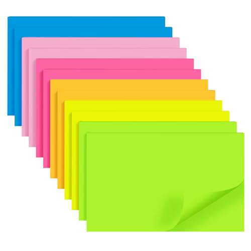 TKTB (12 Pads) Sticky Notes 3x5 in, Bright Colors Strong Adhesive Post, Suitable for School, Home, Office, Clean Removal, 50 Sheets/pad - Image 1