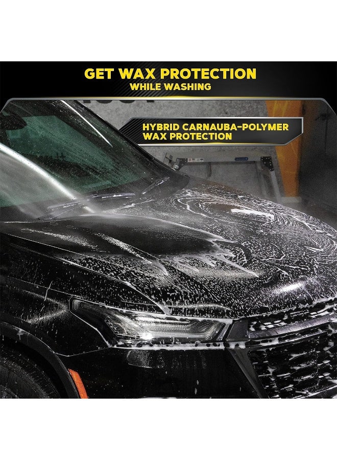ثري دي شامبو غسيل السيارات الغني ذو الرغوة العالية والمتوازن درجة الحموضة من 3D Wash N Wax سعة 0.94 لتر، 32 أونصة، مع حماية من الشمع، يزيل الأوساخ وأوساخ الطريق والغبار دون إتلاف الطلاء، ويضيف حماية من شمع الكارنوبا والبوليمر، تركيبة غسيل وشمع 2 في 1 آمنة لجميع أنواع الطلاء - 201 - Image 3