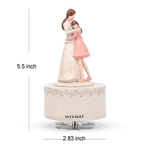 WJYIKEE Music Box Mom Gifts,Gifts for Mom from Daughter,Daughter Gift from Mother,Funny Sculpted Musical Figure Gifts,Mother's Day,Thanksgiving,Birthday Gifts for Mom and Daughter - Image 2