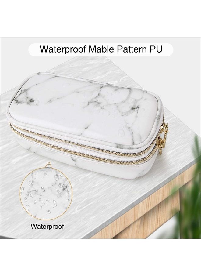 MONSTINA Makeup Bag for Women,Pouch Bag,Makeup Brush Bags Travel Kit Organizer Cosmetic Bag (cwhite)  - Image 5