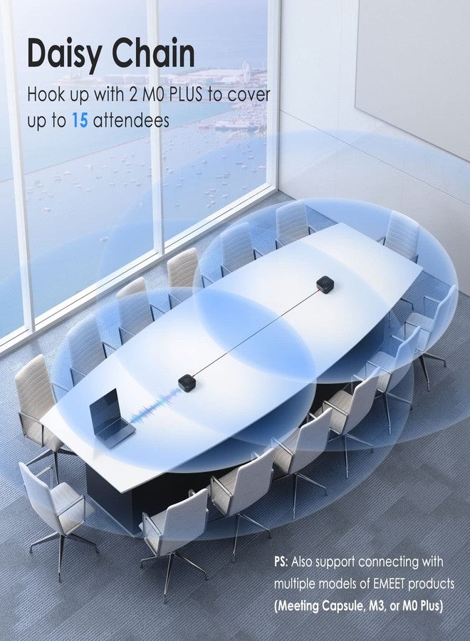 EMEET M0 Plus Conference Speaker and Microphone, 4 Mics 360° Voice Pickup - Image 5
