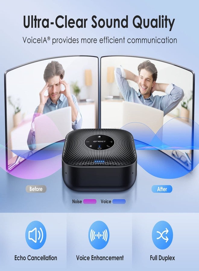 EMEET M0 Plus Conference Speaker and Microphone, 4 Mics 360° Voice Pickup - Image 3