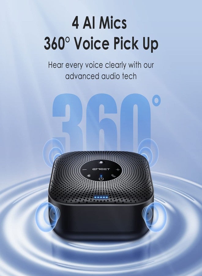 EMEET M0 Plus Conference Speaker and Microphone, 4 Mics 360° Voice Pickup - Image 2
