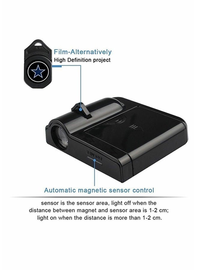 MUNTAQI 2-Piece LED Car Door BMW Logo Projector Shadow Light Set - Image 3