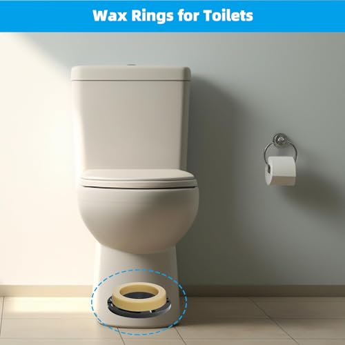 Hibbent 2 Pack Toilet Wax Ring, Thick Toilet Bowl Wax Ring Gasket for Toilet Bowl, Polyethylene Flange- Gas, Odor and Watertight Seal, Fits 3-inch and 4-inch Waste Line - Image 5