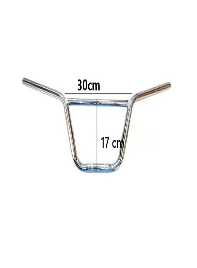 Aowbikes Short Handlebar Universal for All Bikes (Chrome) - Image 5