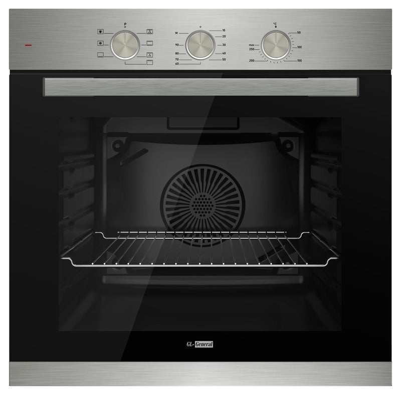 GL General General GL Built-In Electric Oven, 7 Programs, 72 Lt, 60x60 cm, Power Timer, Cooling Fan, High Quality Material - Image 1