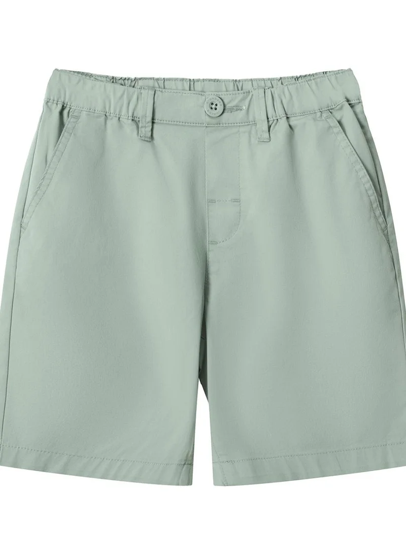 GIORDANO Junior Twill Mid Rise Comfort Elastic Waist Cool Feeling Shorts