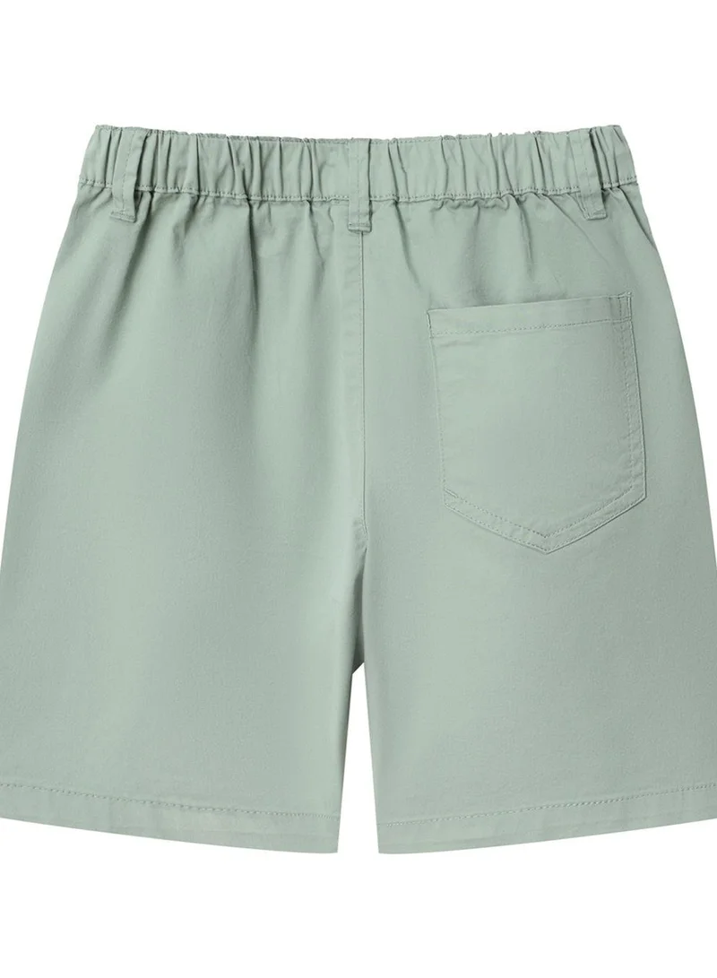 GIORDANO Junior Twill Mid Rise Comfort Elastic Waist Cool Feeling Shorts