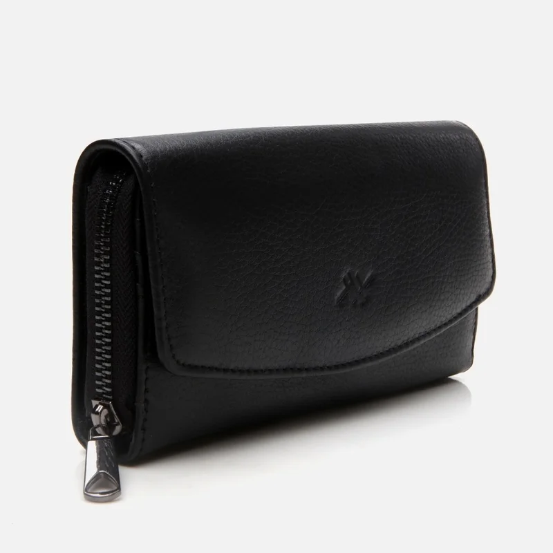 Hotiç 05CUH298520A100 GENUINE Leather Black Women's Wallet
