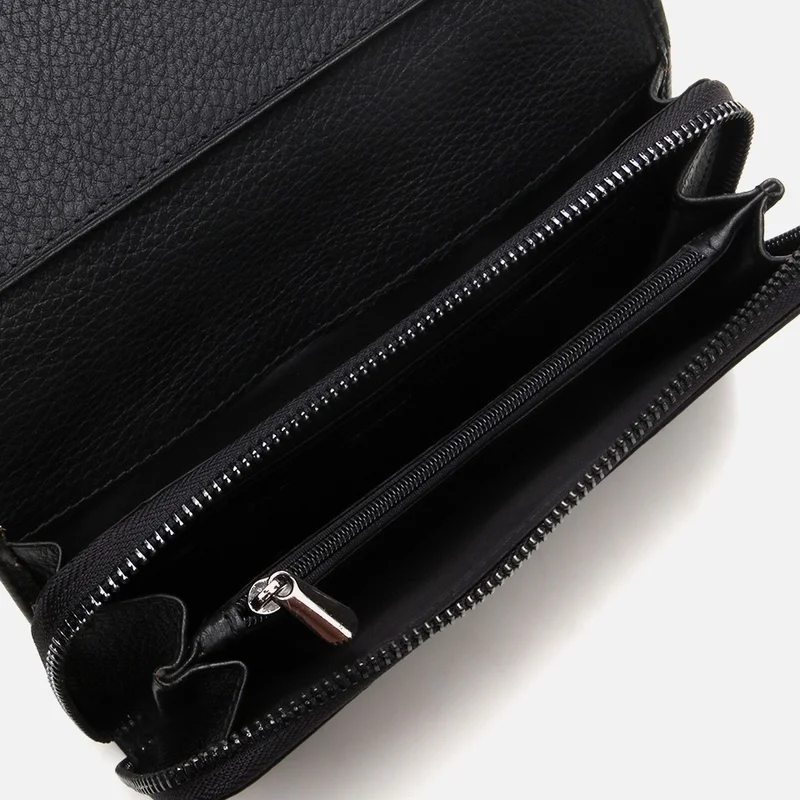 Hotiç 05CUH298520A100 GENUINE Leather Black Women's Wallet