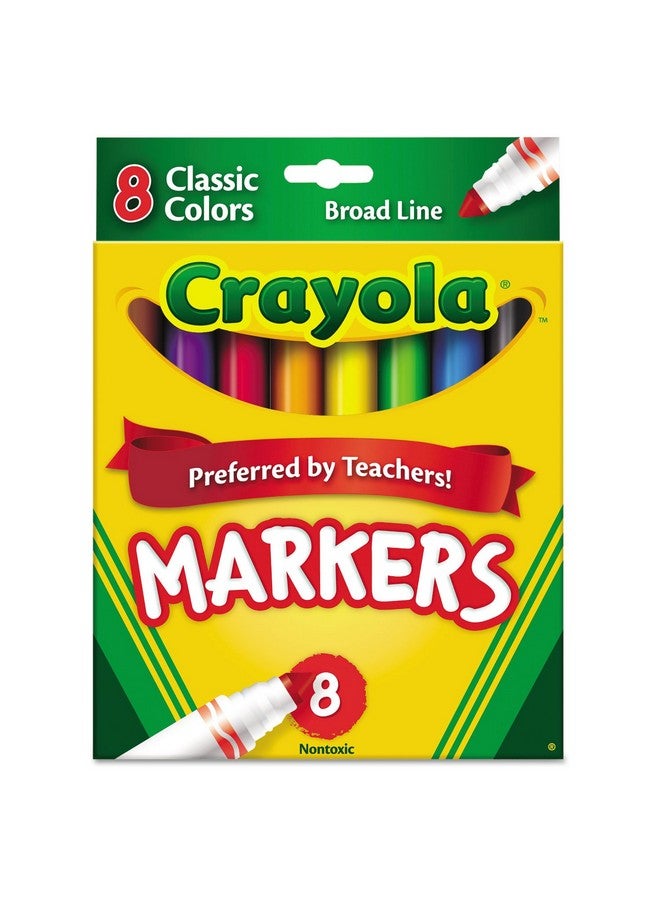 Crayola Classic Markers Broad Line 8 Ea (Pack Of 2) - Image 1