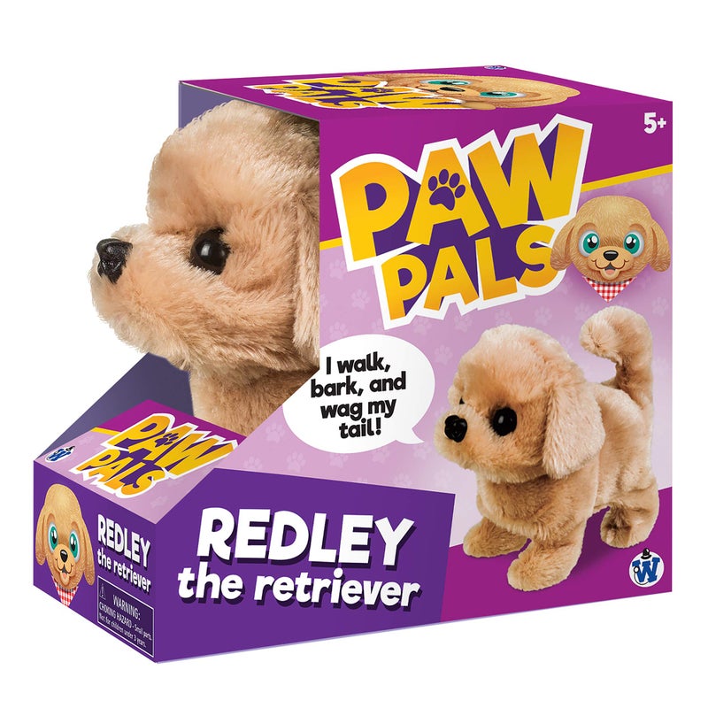 Westminster Inc Redley the Retriever Cute Cuddly Plush Battery Operated Dog Toy Walks Wiggles and Barks with Sound - Image 3