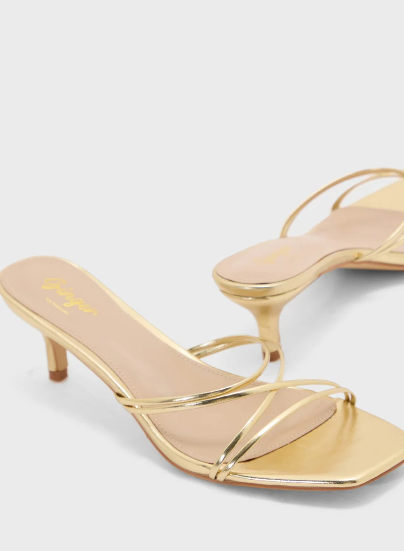 جينجر Strappy Backstrap Heel Sandal