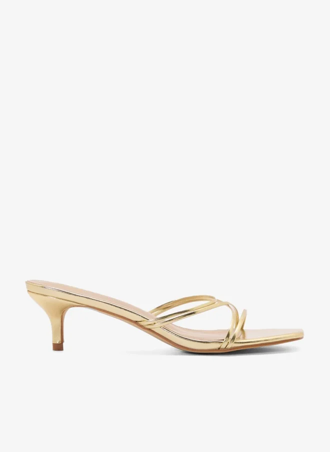 جينجر صندل بكعب وحزام خلفي