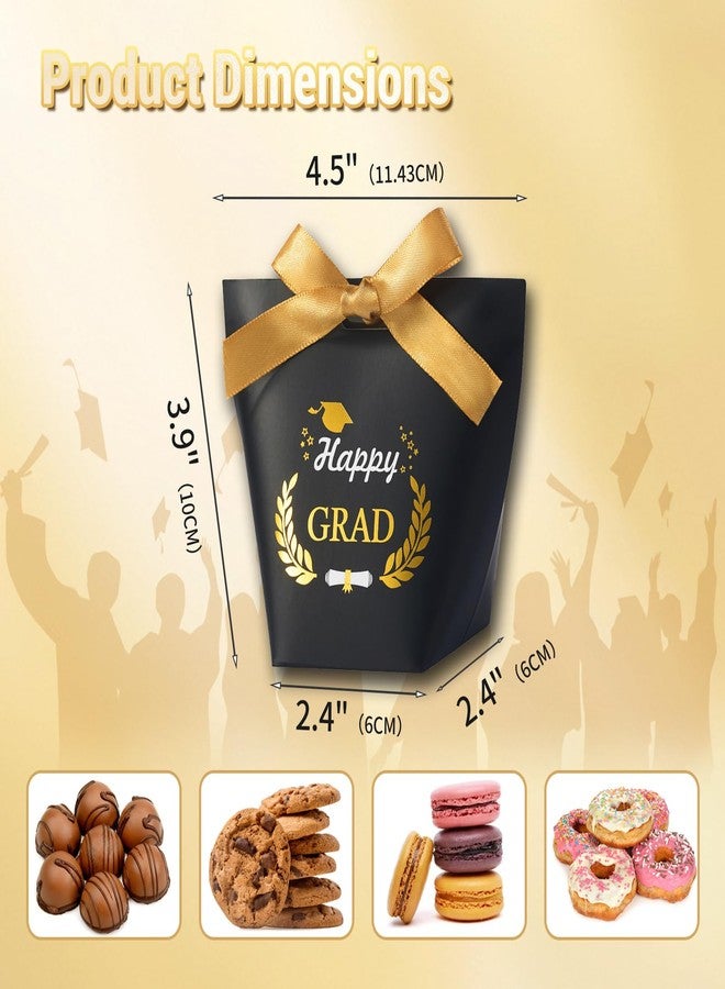 SLShePack 30 Pack Graduation Cap Gift Boxes with Ribbon,Graduation Decorations Class of Candy Box for Grad Party Favors Supplies - Image 2