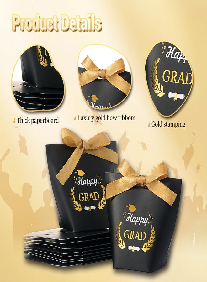 SLShePack 30 Pack Graduation Cap Gift Boxes with Ribbon,Graduation Decorations Class of Candy Box for Grad Party Favors Supplies - Image 3