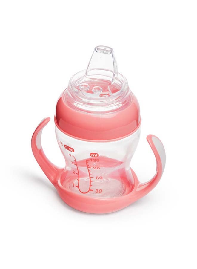 Munchkin Gentle Transition 4oz Trainer Cup – Clear/Pink - Image 4