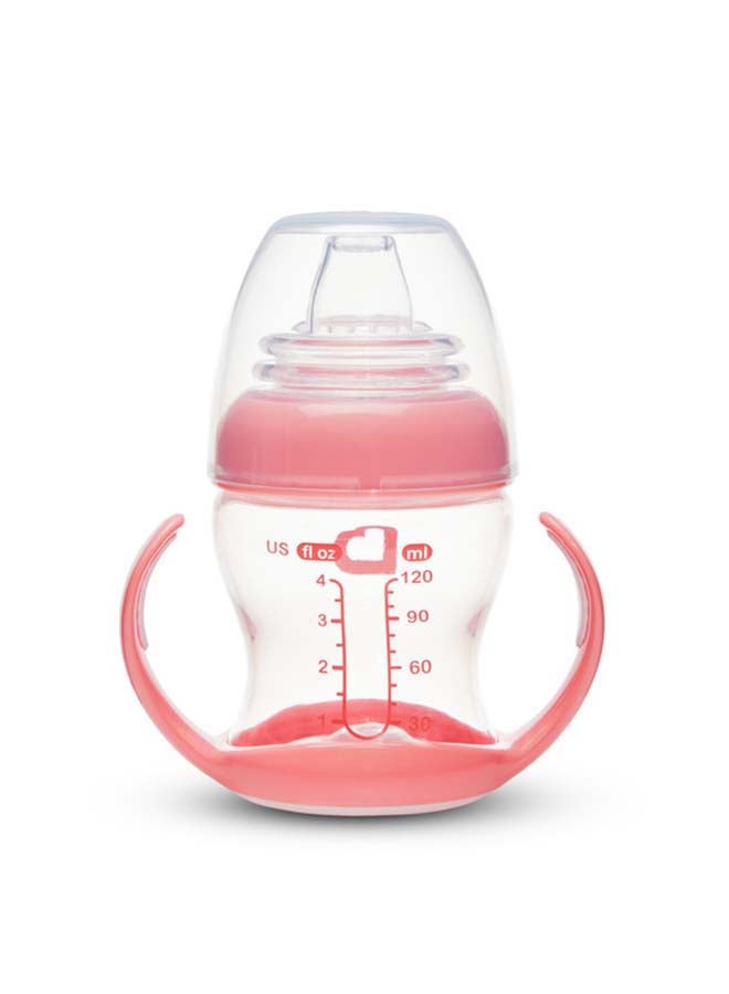 Munchkin Gentle Transition 4oz Trainer Cup – Clear/Pink - Image 1