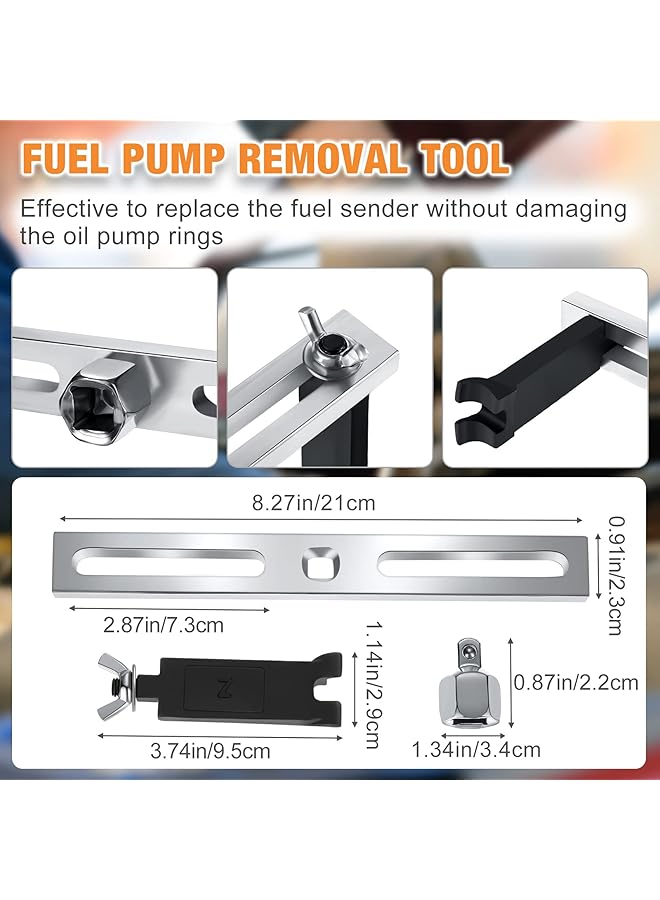 Generic 3 Pieces Universal Fuel Pump Removal Tools Adjustable Fuel Pump Lock Ring Adjustable Lock Ring Spanner Fuel Pump Module Spanner Wrench Fuel Tank Lid Cover Remove Spanner  - Image 3