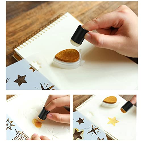 Walfront 40pcs/lot Sponge Finger Daubers Foam with Box Finger Painting Craft Set Fingerpaint Drawing Sponge Foam Finger - Image 3